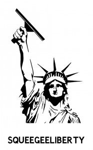 Squeegeelution and Statue of LIberty brought together